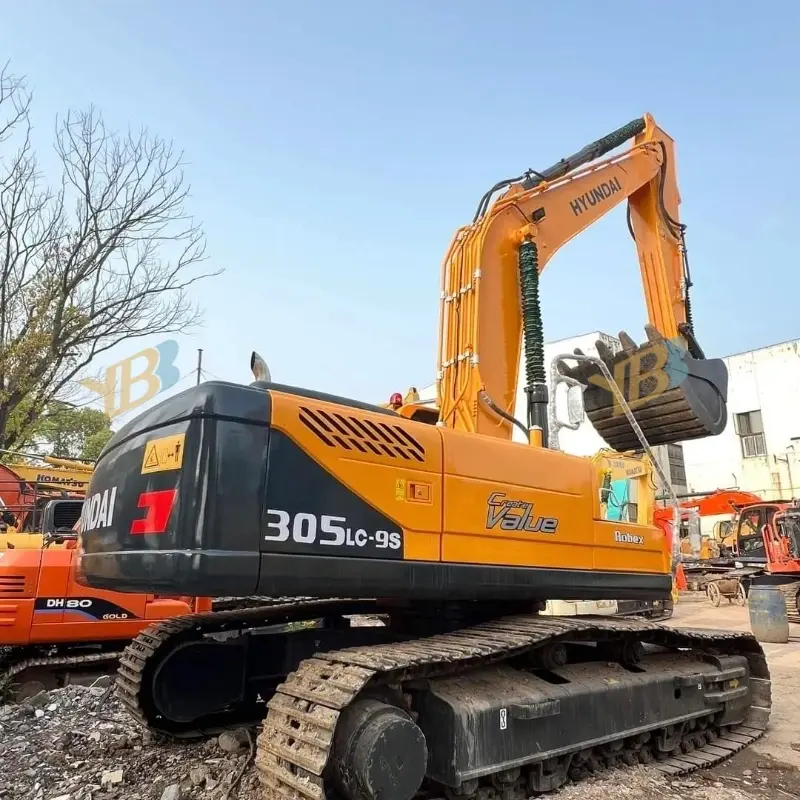 Hot Used Original Hyundai R305lc-9s Tracked Excavator Equipment