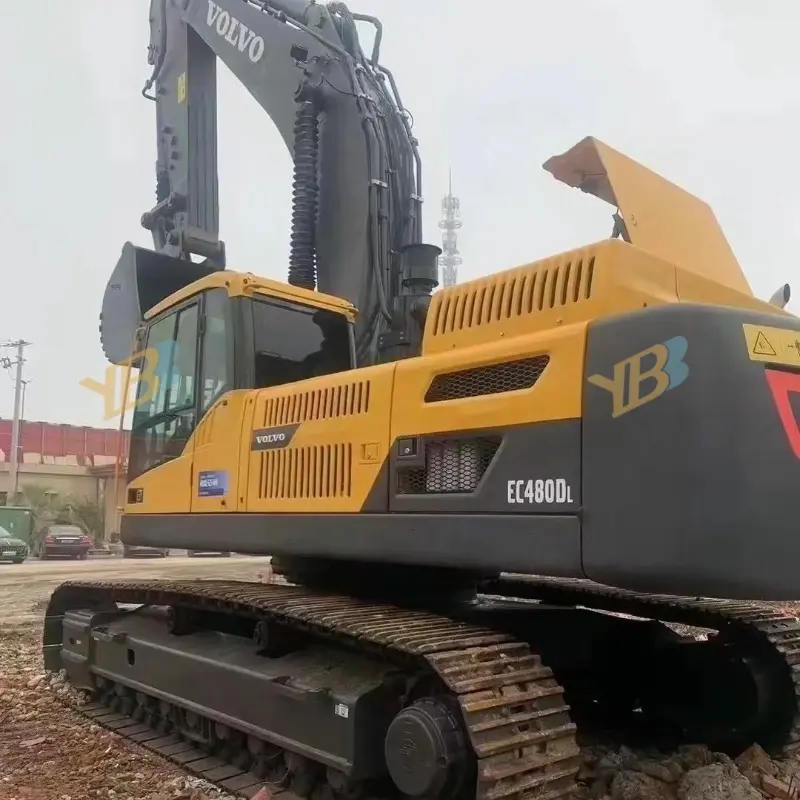 Used Volvo Ec480 30 Ton Large Track Excavator Construction Machine Good Condition for Sale